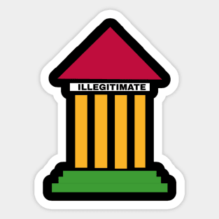 SCOTUS IS ILLIGITIMATE - Colors - Back Sticker